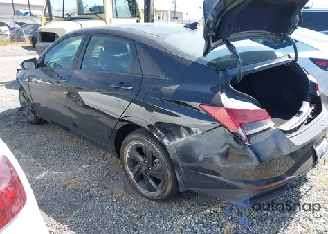 2023 Hyundai Elantra Hybrid Blue from USA, damaged, VIN KMHLM4AJ2PU044547